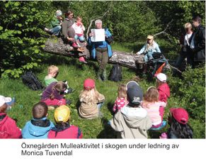 04-Öxnegården Mulleaktivitet i skogen under ledning av Monica Tuvend