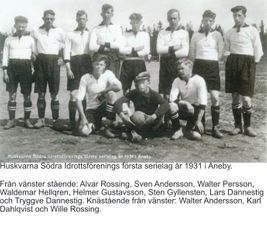 01-H-Södra Första serielag i fotboll 1931 i Aneby