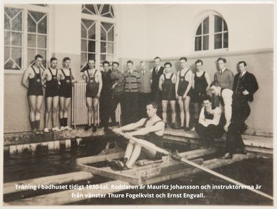 02-HRS Träning i badhuset tidigt 1930-tal