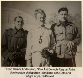 03-IKHP Trio skidsportare 1940-tal