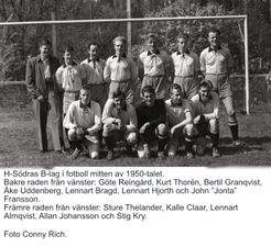05-H-Södra B-lag fotboll mitten 1950-talet_Foto Conny Rich